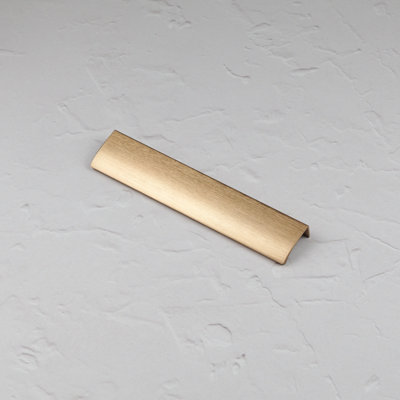 200mm Brushed Brass Profile Edge Cabinet Pull Cupboard Door Drawer Wardrobe Furniture