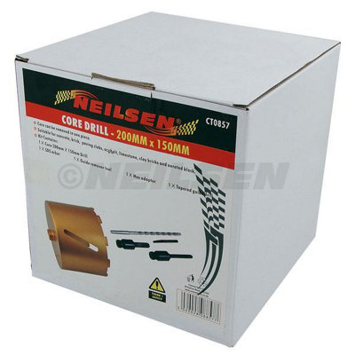 200mm Diamond Core Drill Bits Hole Cutter Block/ Brick (Neilsen CT0857)