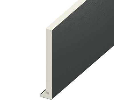 200mm Fascia Board in Anthracite Grey Woodgrain - 5m