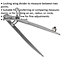200mm Locking Wing Divider with Compass - Two Point Measurement - Adjustable