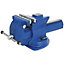 200mm Quick Action Swivel Base Vice - 254mm Jaw Opening - Serrated Steel Jaws