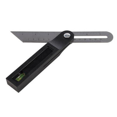 200mm Sliding Adjustable T Bevel With Spirit Level & Screw Fixing Bolt