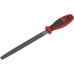 200mm Smooth Cut Half-Round Engineers File - Comfort Grip Handle - Hanging Hole