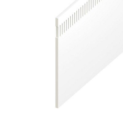 200mm Vented Soffit Board in White -  5m