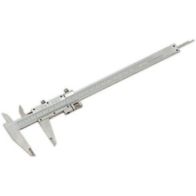 200mm Vernier Calipers - Hardened & Tempered - Dual Locking Carriage - Case