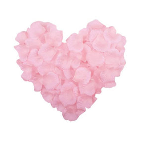 200pcs Light Pink Silk Rose Petals Wedding Mothers Day Wedding Confetti Anniversary Table Decorations