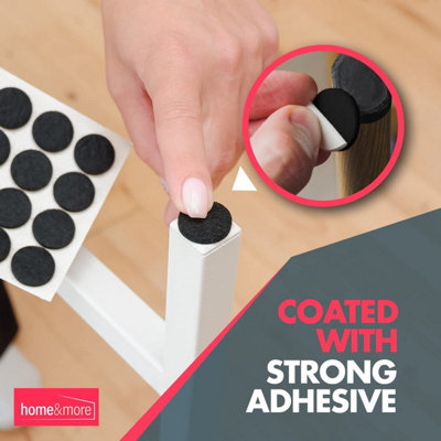 200pk Black Furniture Pads Floor Protectors for Chairs Felt Pads for Furniture Feet Chair Leg Floor