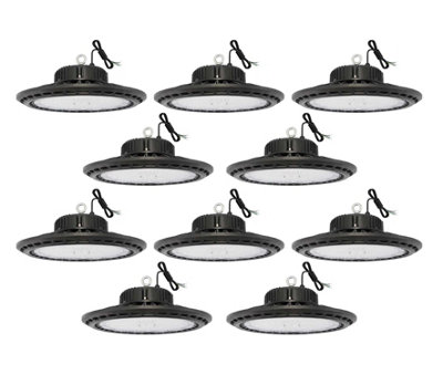 200w LED High Bay Light 33000 Lumens 6500K Day White 3 Year Warranty - Energy Rating C - Pack of 10