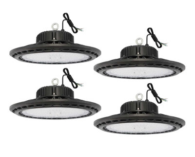 200w LED High Bay Light 33000 Lumens 6500K Day White 3 Year Warranty - Energy Rating C - Pack of 4