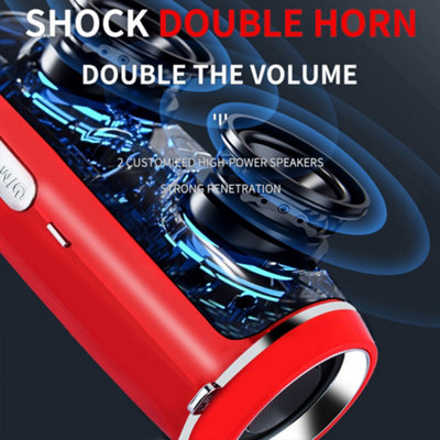 200W Portable Bluetooth Speaker IPX2 Waterproof Outdoor HIFI Pillar ...