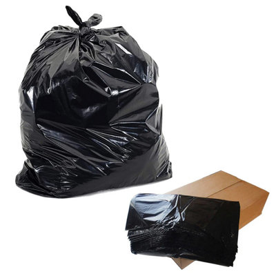 200x Black Home Kitchen General Use 18x29x33 Tear Resistant Refuse Bin Bags