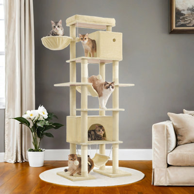Multi Level Cat Retreat With Hammock photo