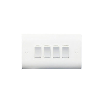 Thrion Slimline White 4G 2Way 10Ax Switch, 5