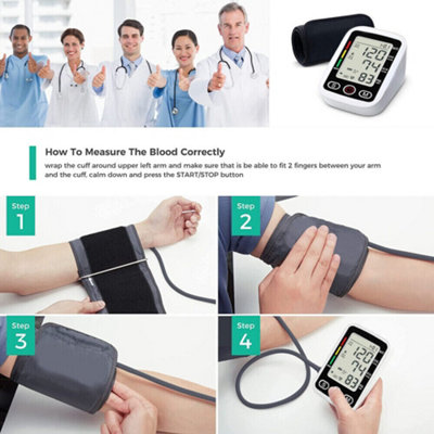 2025 Digital Automatic Blood Pressure Monitor Upper Arm BP Machine ...