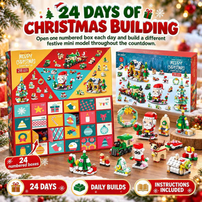 2026 Advent Calendar, 24 Days Christmas Countdown with Train Santa ...