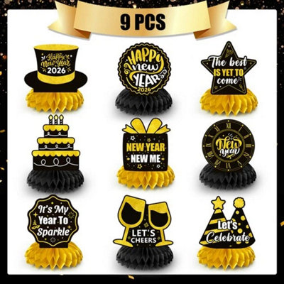 Beistle Happy New Year Centerpiece, 10-Inch, 1 Per Package