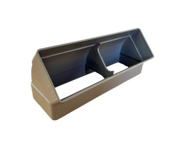 204mm x 60mm 45 Bend  Vertical Rectangular Duct