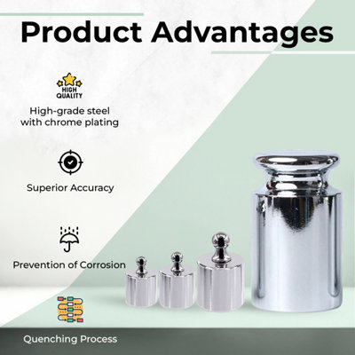 205g Calibration Weight Set, Scale Weight for Checking the Accuracy of Both Pocket and Digital Scale