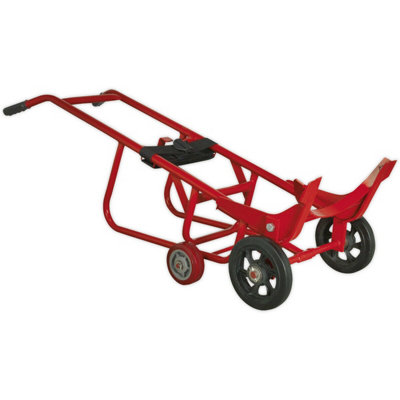 205L Drum Stillage Trolley - Spring Loaded Mechanism - Bracing Strap - Wheeled - 5