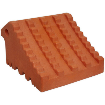 205mm Foam Wheel Chock - Moulded Carry Handle - Car Jack Movement Stopper