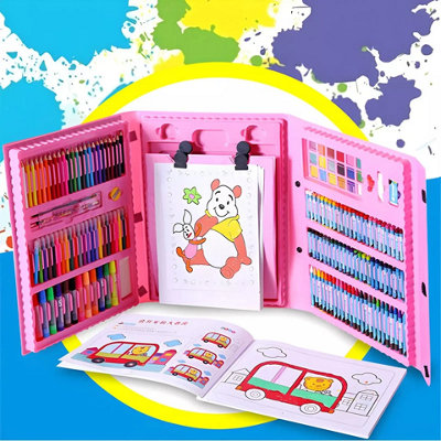 208 PCS Art Kit Coloring and Drawing Set A