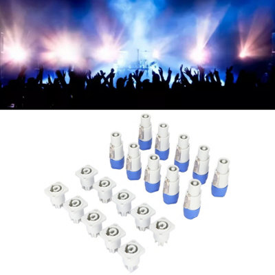 20A Plug-and-Play 3-Pin Male and Female Connectors for Speaker and Stage Light Power