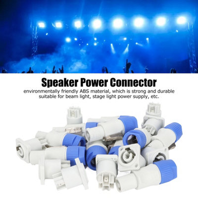 20A Plug-and-Play 3-Pin Male and Female Connectors for Speaker and Stage Light Power