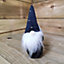 20cm Bearded Christmas Navy Gonk Decoration with Starred Hat
