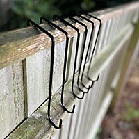 20cm Bracket Fence Panel Hooks (Set of 12)