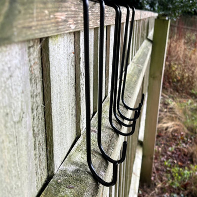 20cm Bracket Fence Panel Hooks (Set of 12)