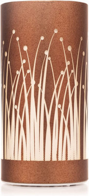 20cm Christmas Decorated Vase Table Forest Scene Copper
