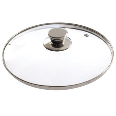 20cm Frying Pan with Glass Lid - Non-Stick Scratch Resistant Cooking Pan - Oven & Dishwasher Safe, Suitable for All Hobs