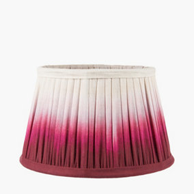 20cm Fuchsia Pink Ombre Soft Pleated Tapered Lampshade