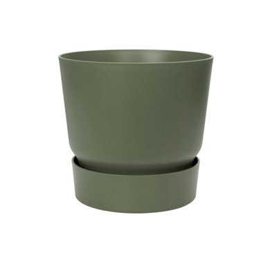 20cm Greenville Recycled Plastic Pot - Green