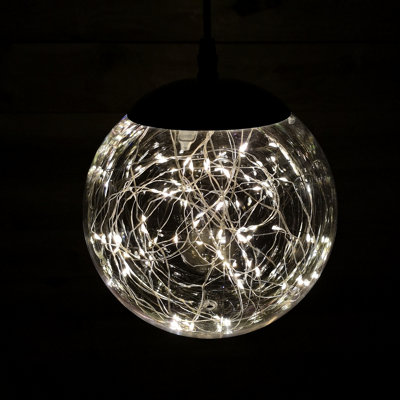 20cm Indoor Outdoor Mains Operated LED Ball Christmas Decoration in Warm White Price Comparisons | Compare The Build