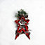 20cm Red Wooden LED Star Hanging Ornament Christmas Holiday Home décor with 15 Warm white LEDs