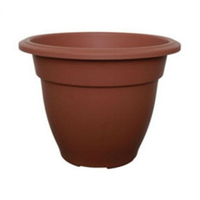 20cm Terracotta Colour Round Bell Plant Pot Flower Planter Plastic Garden Pot