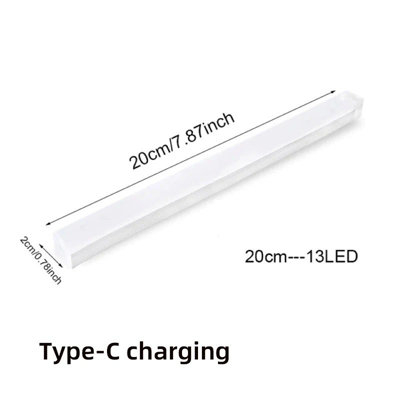 20cm White Light Rechargeable USB LED Motion Sensor Light Under Cabinet ...