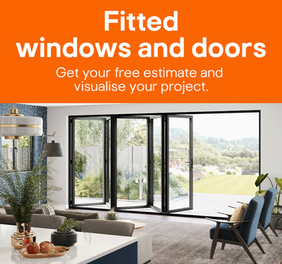 Fitted windows and doors. Get your free estimate and visualise your project.