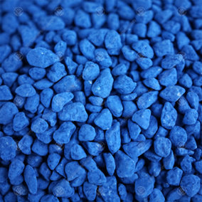 20kg Dark Blue Coloured Aquatic Gravel Premium Natural Bottom Fish Tank Stones