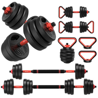 20kg Home Fitness Adjustable Weights Dumbbells Set for Men Women