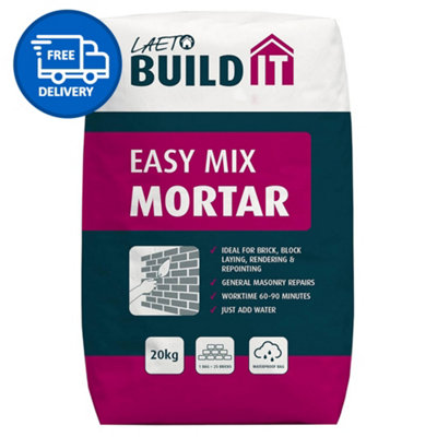 20kg Mortar Mix Ready Mixed by Laeto Build It - FREE DELIVERY INCLUDED