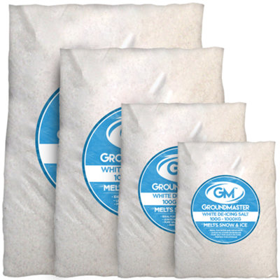 20KG PREMIUM QUALITY WHITE ROCK SALT DEICING FOR SNOW AND ICE FROST MELT