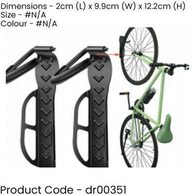 20kg Wall Mounted Bicycle Hanging Bracket Garage Bike Hanger Storage Kit Set DIY at B Q