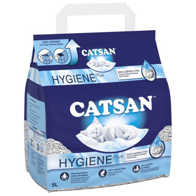 20L Catsan Hygiene Non Clumping Cat Litter 20 Litres Odour Control Kitten Litter