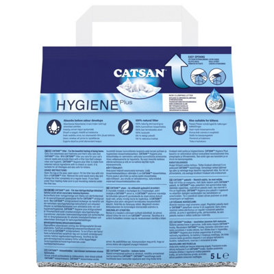 Catsan Hygiene Non Clumping Cat Litter - 20 Litre Bag x 2