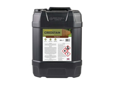 20L Creostain Fence Stain & Shed Paint (Dark Brown) - Creosote / Creocote Substitute - Oil Based Wood Treatment (Free Delivery)
