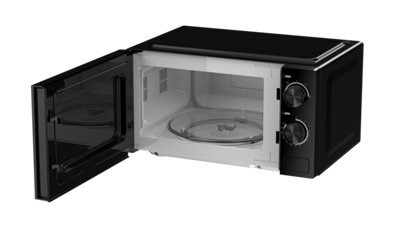 20L Freestanding Microwave Oven with Mechanical Controls 700W - Black
