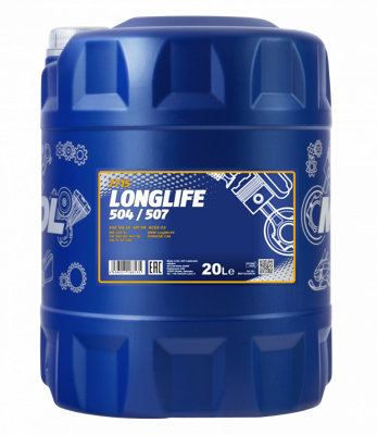 20L Mannol 5W-30 Engine Oil Fully Synthetic Longlife C3 VW 504 / 507 Approval