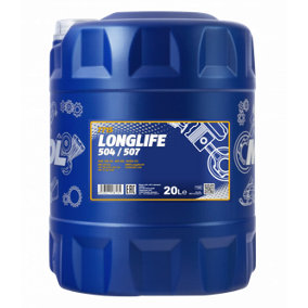 20L Mannol 5W-30 Engine Oil Fully Synthetic Longlife C3 VW 504 / 507 Approval